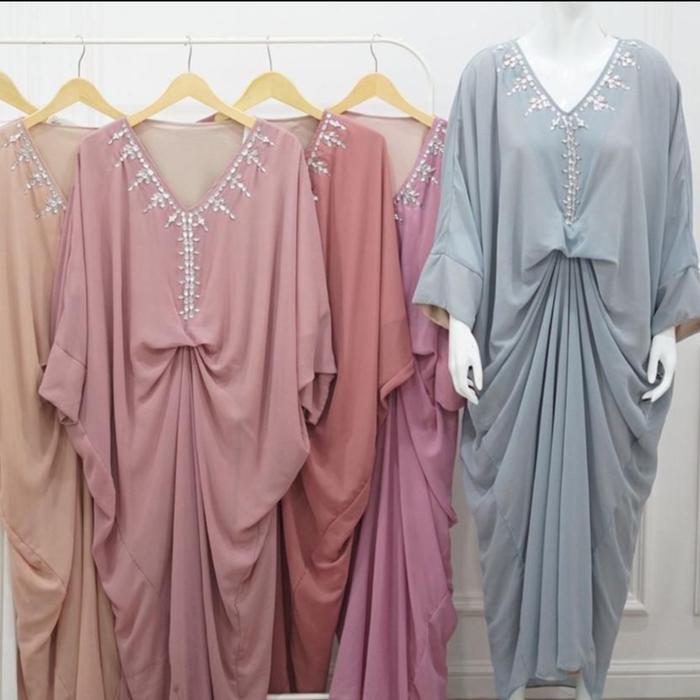 DEALOVA KAFTAN PAYET DIAMOND - HIASAN PERMATA KAFTAN MUSLIM WANITA
