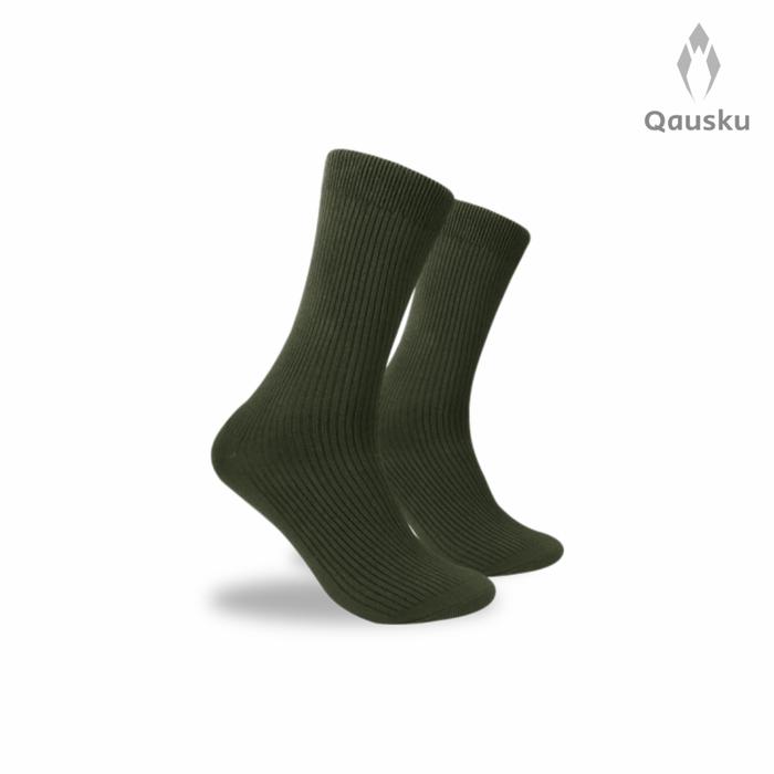 Kaos Kaki RIB, Setengah Betis, Warna Hijau Army