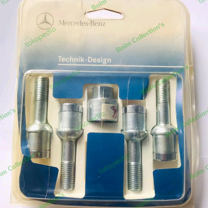 W60 W463 W140 Pengaman Baut Roda Original Mercedes-Benz