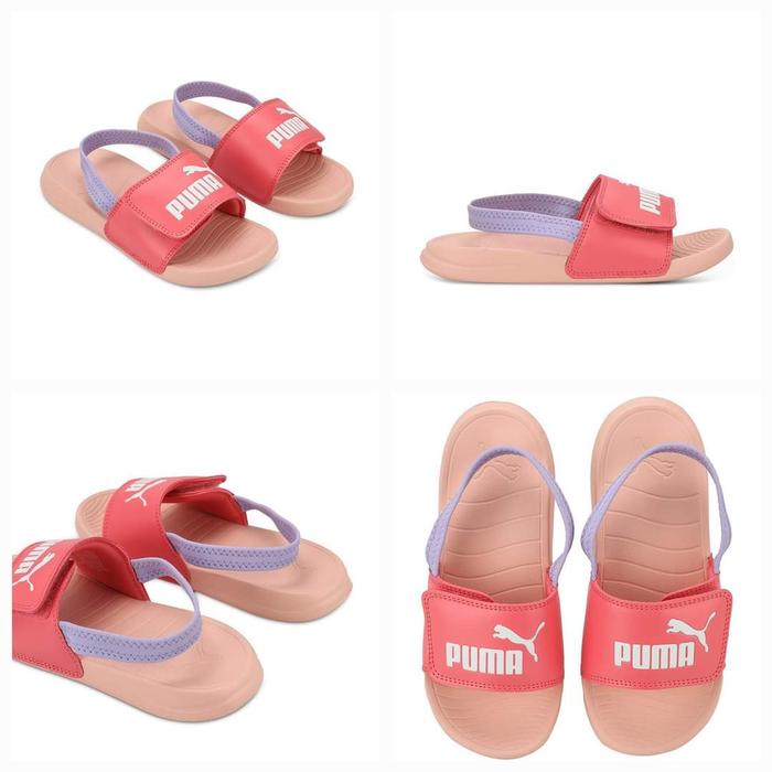 SALEEE 100% Original Sandal Puma Kids Popcat 20 Backstrap AC Inf Peach