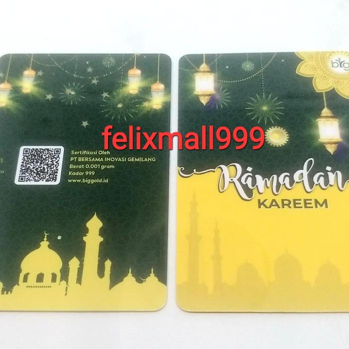 GIFT SERIES BIG GOLD RAMADAN KAREEM MICRO GOLD MINI GOLD 0.001 GR