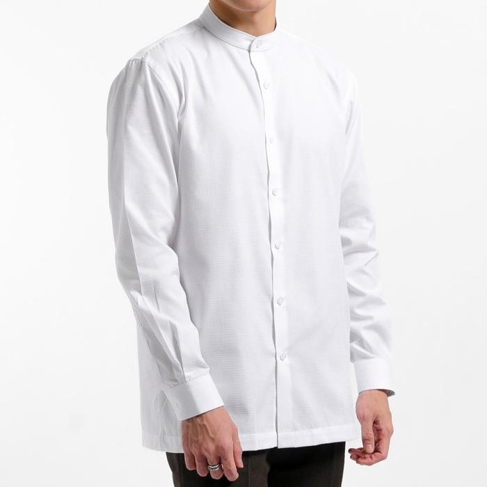 Clagary Eid Collarless Shirt Long sleeve by Heymale.id