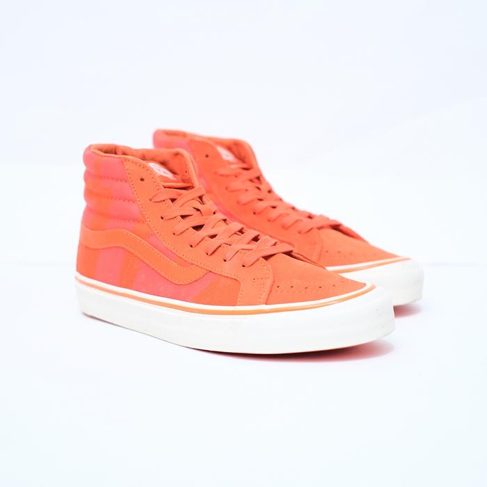BEST DEAL VANS SK8 HIGH LX X UNDEFEATED SAFETY ORANGE VAULT OG