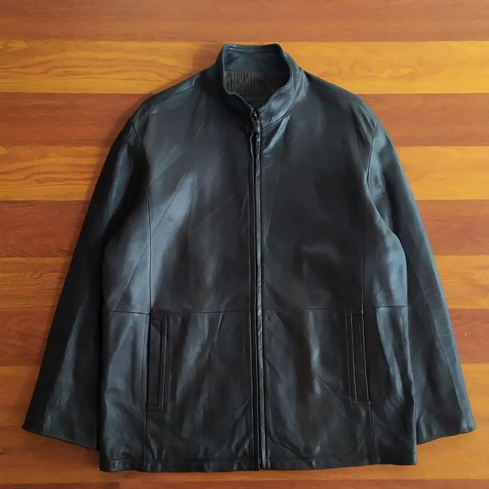 vauntour italy leather jacket ( L ) pria