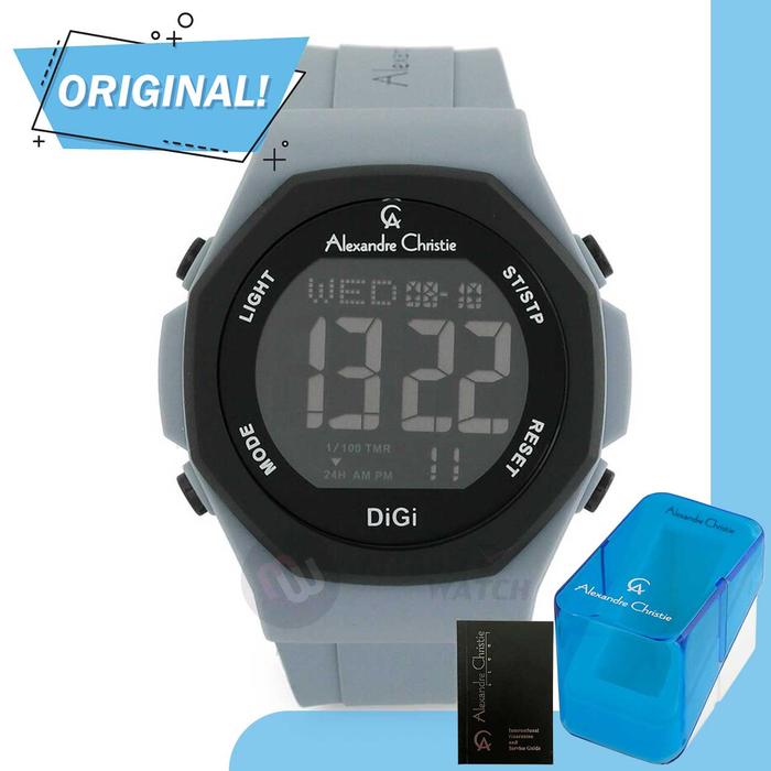 Jam Tangan Pria Digital Alexandre Christie 9359MH AC9359 AC 9359 MH 9359 MHRIPBAGR Original Garansi