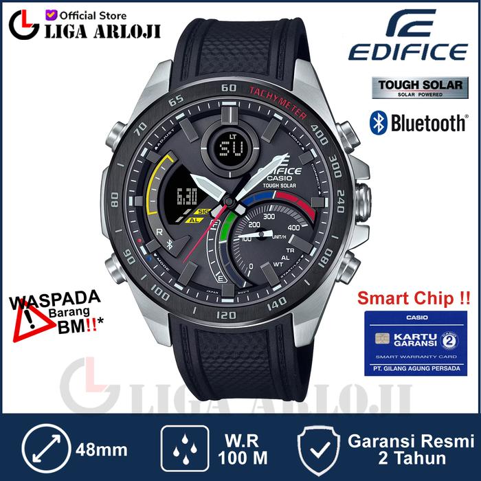 Casio EDIFICE ECB-900MP-1ADF Jam Tangan Pria Bluetooth Solar ECB-900MP-1A ECB900MP