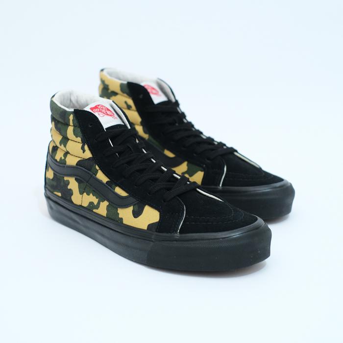 BEST DEAL VANS SK8 HIGH LX SUEDE CANVAS CAMO VAULT OG ORIGINAL RESMI