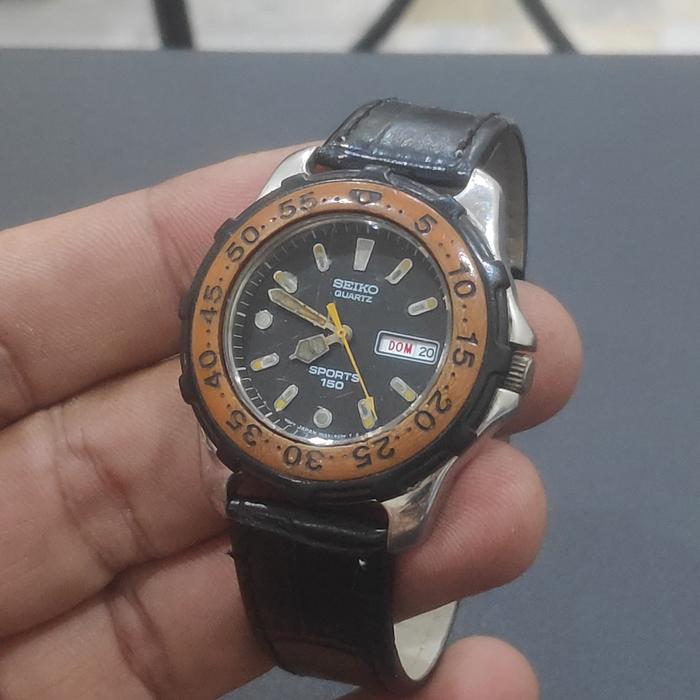 SEIKO SPORTS 150 REF. 7N33-6A90 PLASTICS BEZEL RARE Circa 2003