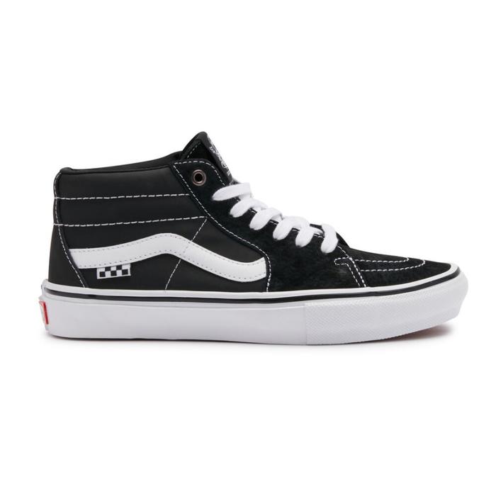 Vans SK8 Mid Pro Skate Grosso Black White Original Resmi
