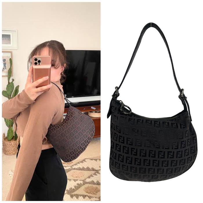 Fendi Zucca Croissant no Dior LV Chanel Louis Vuitton