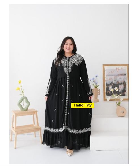 Gamis Wanita Jumbo Abaya Turki LD 125 Gamis Jumbo Gamis Big Size