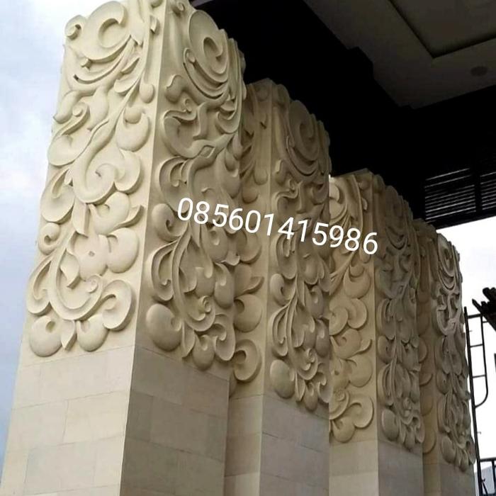 ukiran Batu Alam Pilar clasik