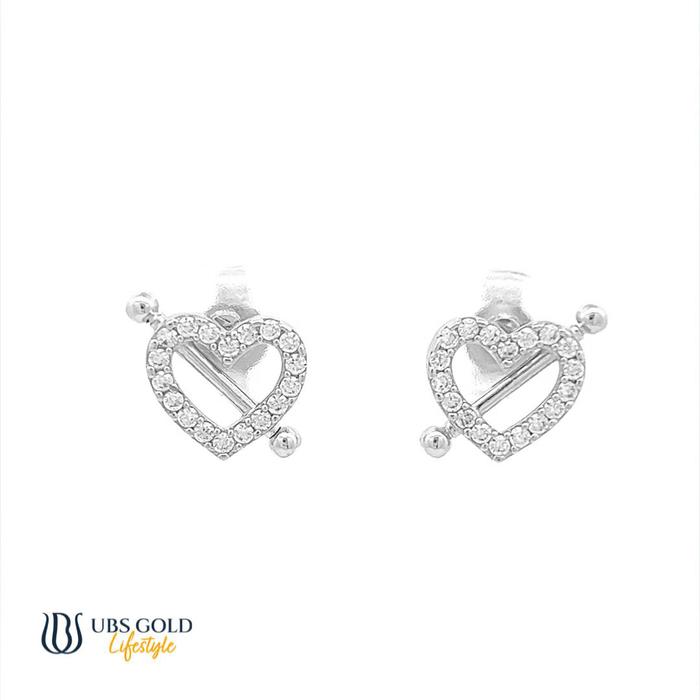 Anting Emas Putih 17k Giwang Seo Yeon UBS Anting Hati