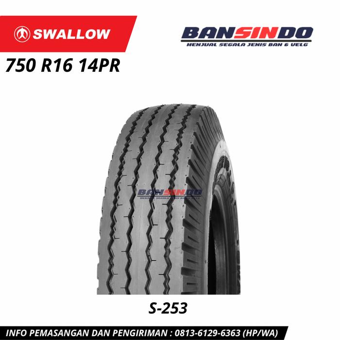 Ban Swallow Bunga Halus S-253 750 R16 ( 750 16 / 750-16 / 750.16 )