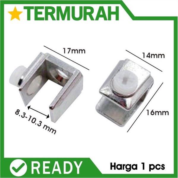 FITTING INI BERGUNA UNTUK MENOPANG AMBALAN KACA DENGAN CARA MENJEPIT .