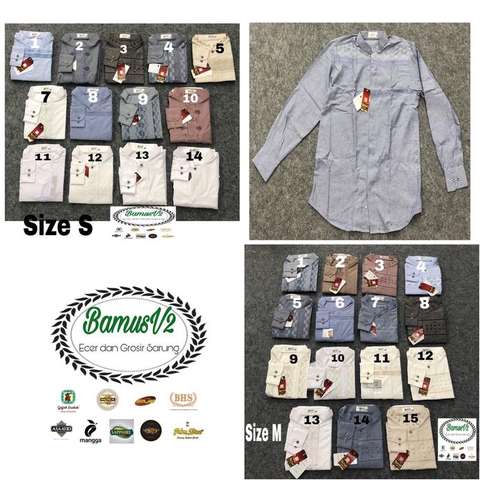 Baju Koko Rubat Lengan Panjang