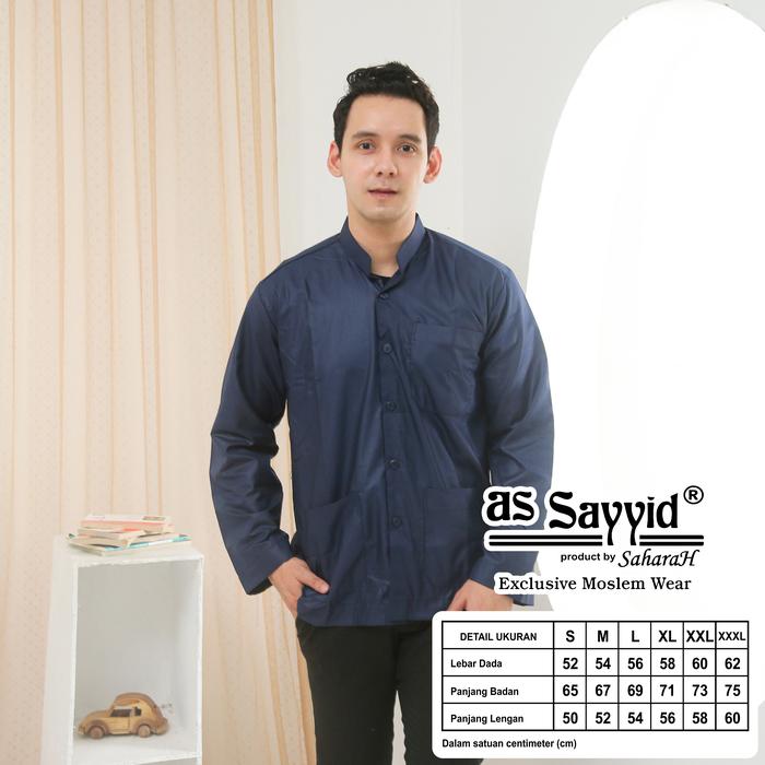Baju Koko AsSunnah Ammu Bin Syech model Habib