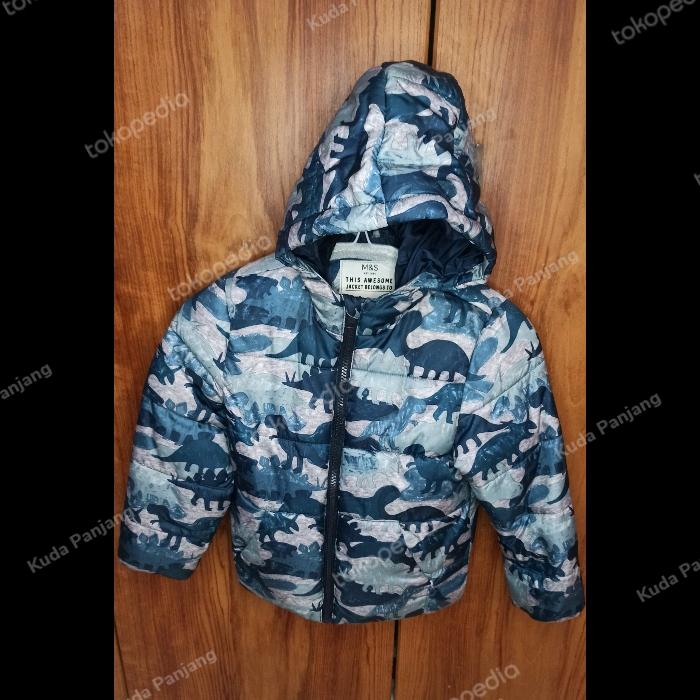 Jaket Anak - Mark & Spencer Motif Dinosaurus - Ukuran 5-6 Tahun