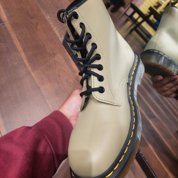 DOCMART DR MARTENS 1460 OLIVE GREEN KHAKI SIZE 36 - 45 NEW ORIGINAL