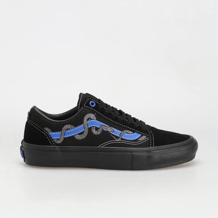 Vans Old Skool Pro Skate Breana Geering Blue Black Black Original Resm