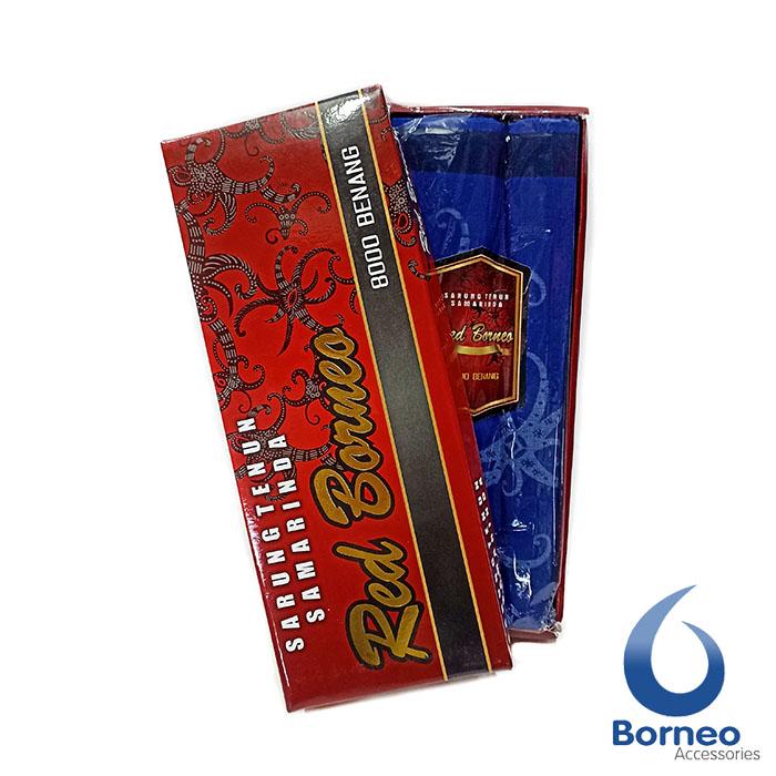 Sarung Tenun Samarinda Motif Batik Kalimantan Red Borneo