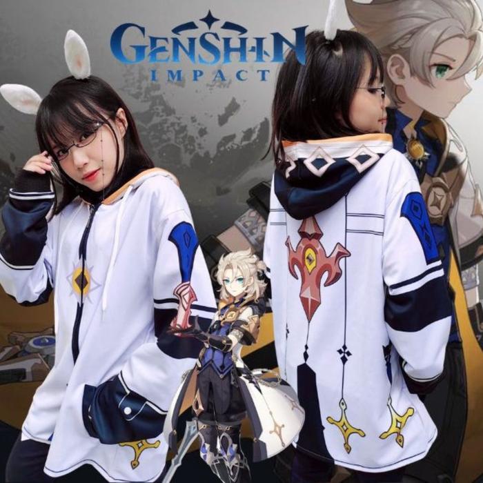 Jaket Game Honkai Impact Albedo Hoodie