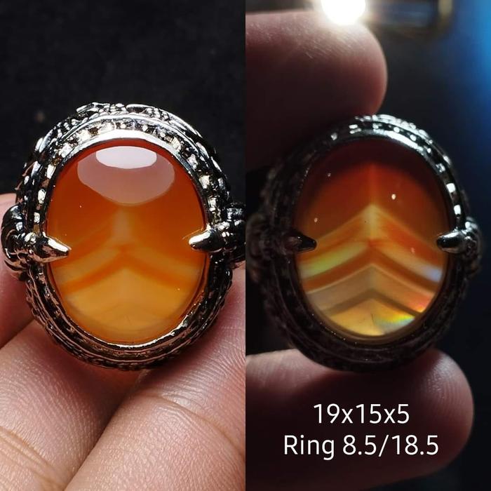 iris chalcedony cincin akik junjung derajat pelangi