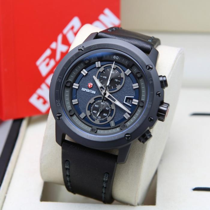 EXPEDITION E6820 / 6820 - JAM TANGAN PRIA ORIGINAL - BLACK BLUE