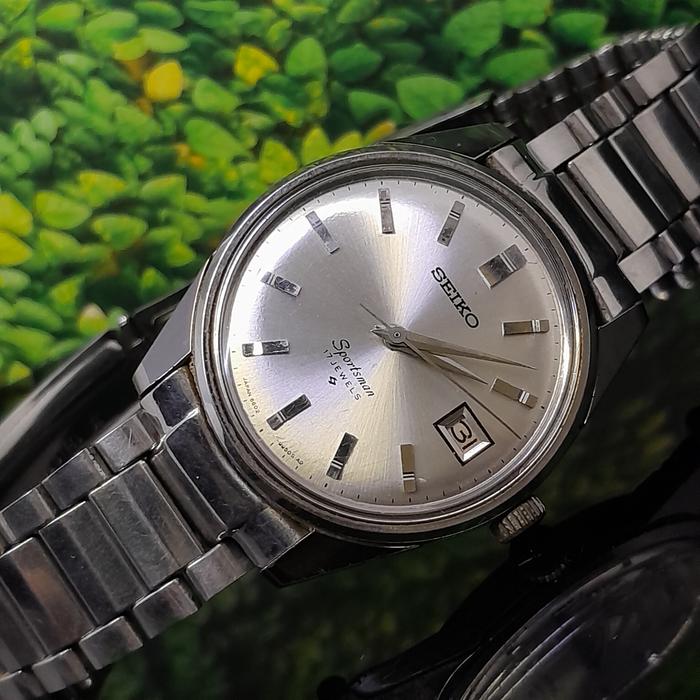 Jam tangan Vintage Langka Seiko sportsman 17 jewels 6602 9982
