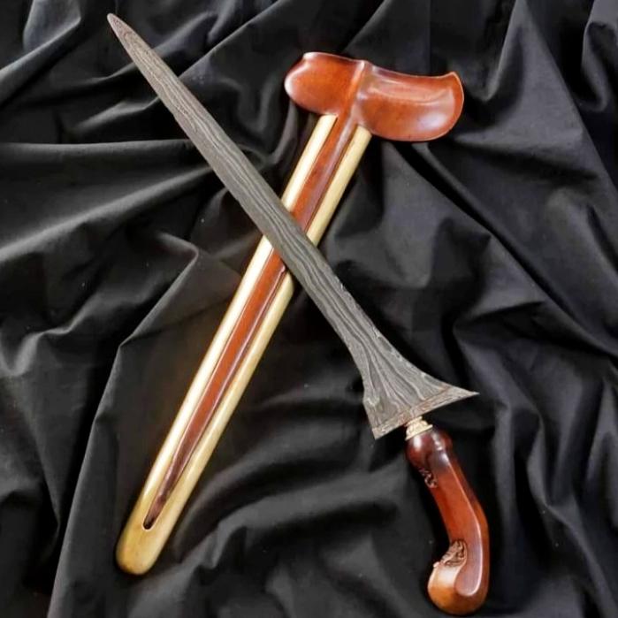 Keris Tilam Upih Pamor Ujung Gunung Tangguh Mataram Sepuh Kuno