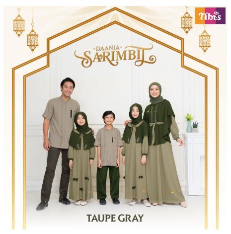 Baju Lebaran SARIMBIT NIBRAS 2021 DEANNA / BAJU MUSLIM COUPLE KELUARGA