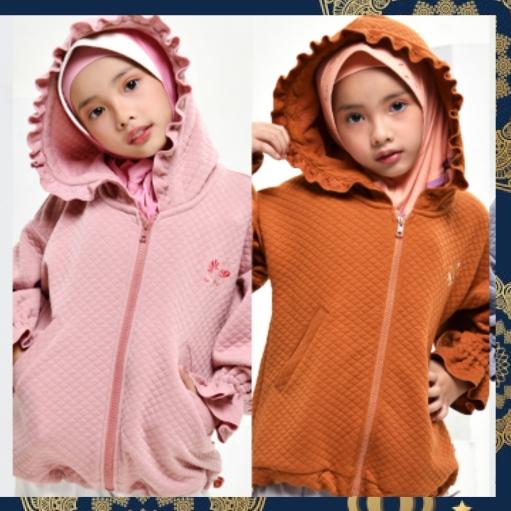 JAKET HOODIE ANAK PEREMPUAN JSWEET 7-12Y BANI BATUTA RABBANI ORI. KADO