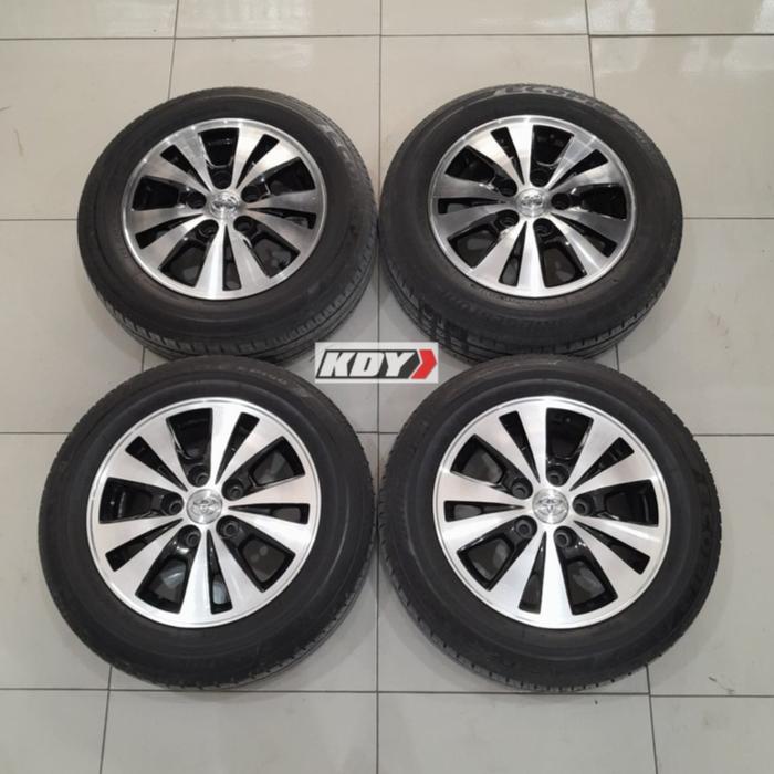 velg mobil bekas toyota innova r15 pcd 5x114 + ban bridgesto 185 65 15