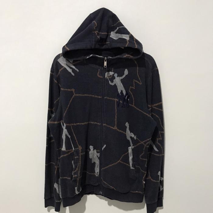 Hoodie MLB full print (navy blue)