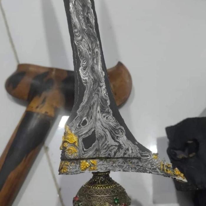 Keris Makoro Pamor Lar Gangsir Tangguh Pakubuwono 7