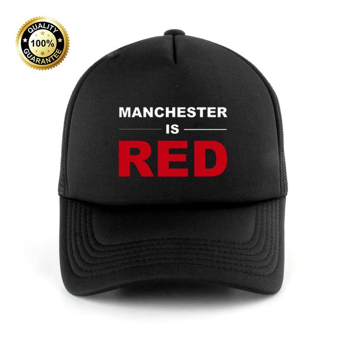 TOPI MANCHESTER IS RED - TOPI JARING MANCHESTER IS RED