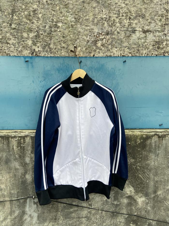 Jaket Tractop Fox Men Original White Navy - size L