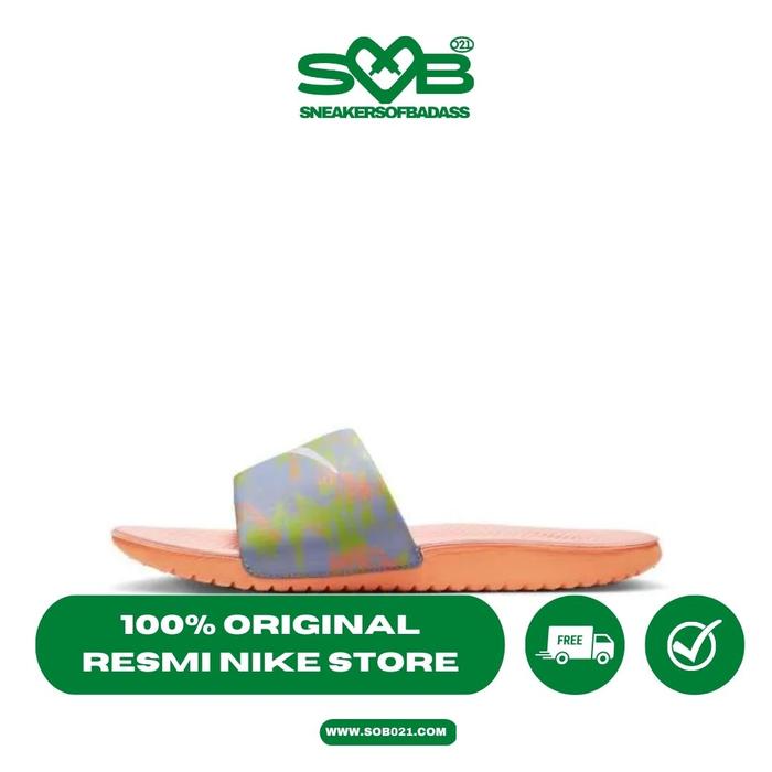Sepatu Sandal Nike Kids' SE Slides Orange Multi-Color - DX1980-800