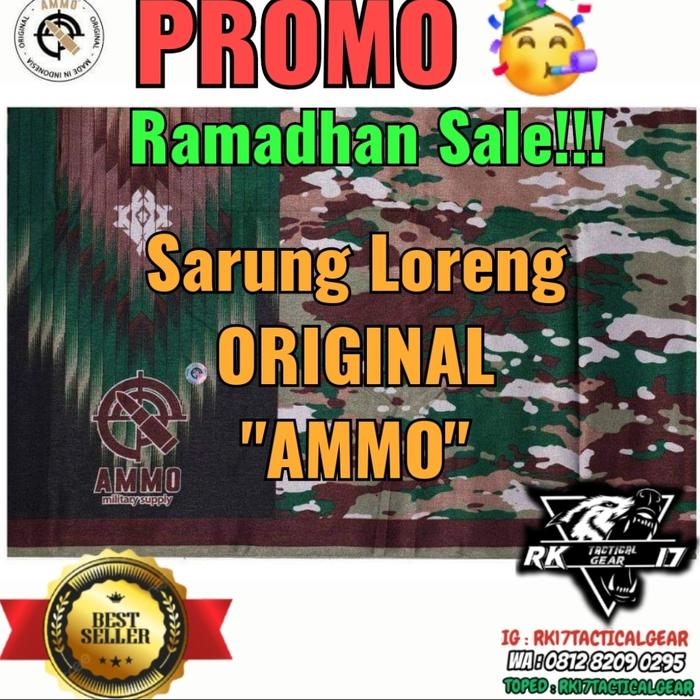 TERLARIS!!! SARUNG LORENG MILITARY TNI, KOPASSUS, KKO RAIDER, BRIMOB