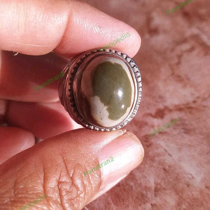 Batu Akik Agate motif kantung semar