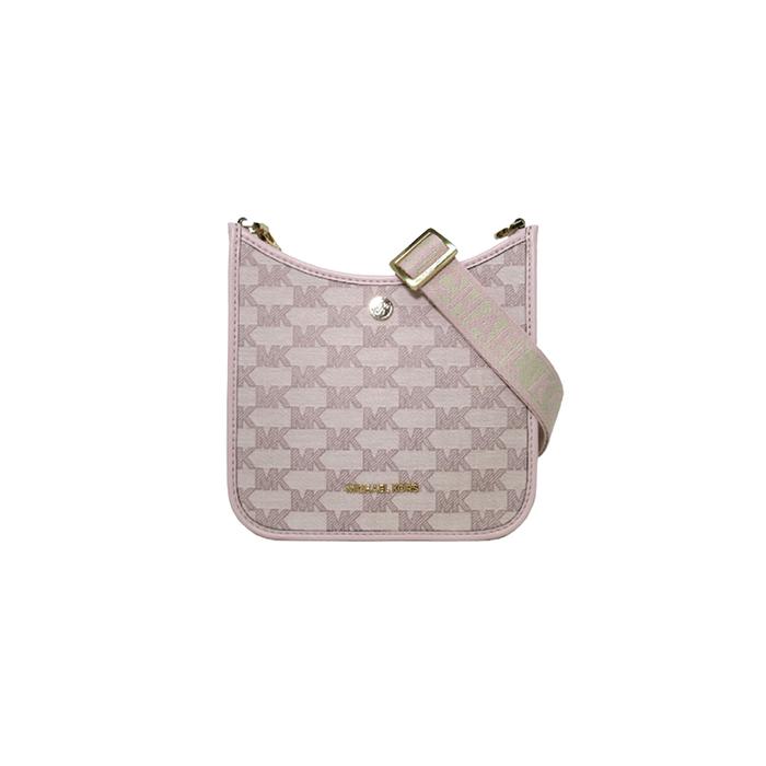 Tas Wanita Branded MK Briley Small Logo Messenger Bag - Blush Multi