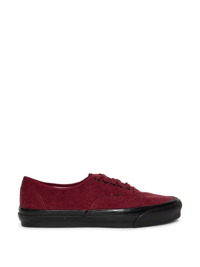 Vans Vault OG Authentic LX Velvet Embroidery Leopard Red