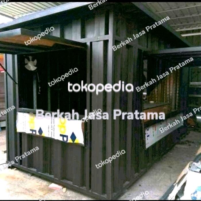 Booth kontainer modern elegan ukuran 3x2