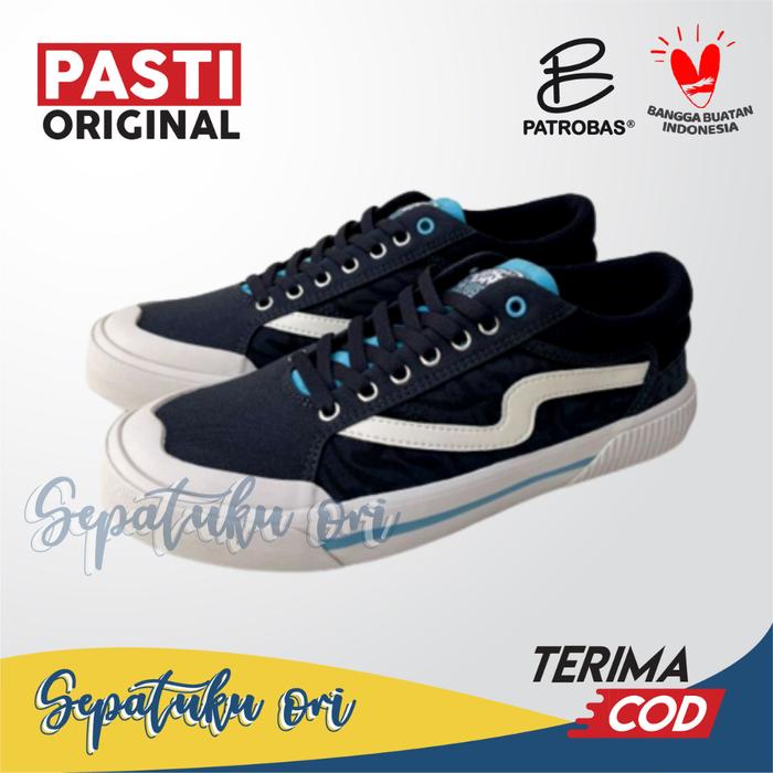 Sepatu Patrobas x EVOS Low Navy Original | Sneakers Pria Wanita