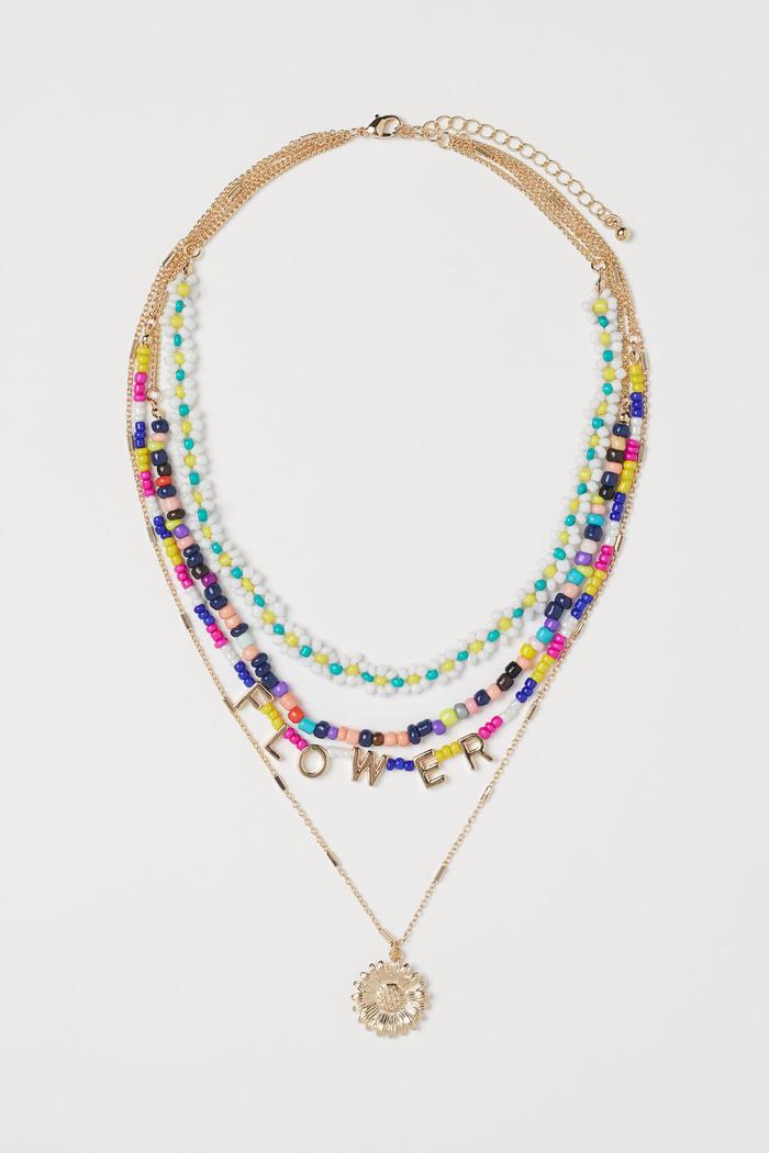 H&M Four-Strand Pendant Necklace