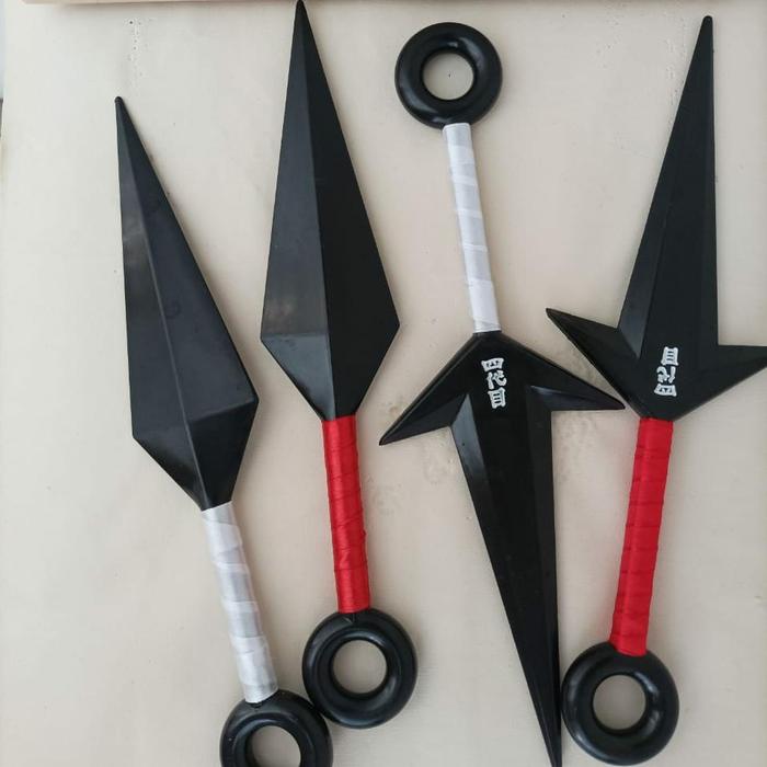 Kunai mainan senjata naruto minato yondaime ninja cosplay