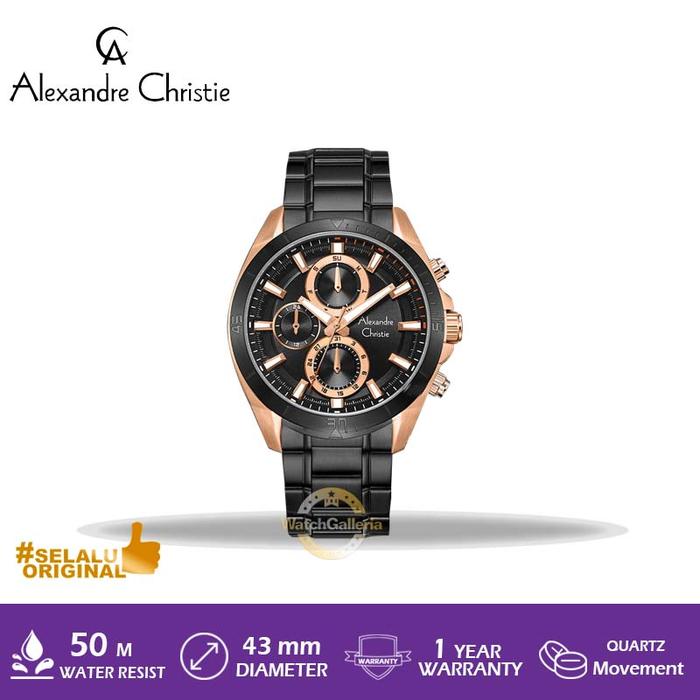 Jam Tangan Pria Alexandre Christie AC 6581 MF BBRBA Original Murah