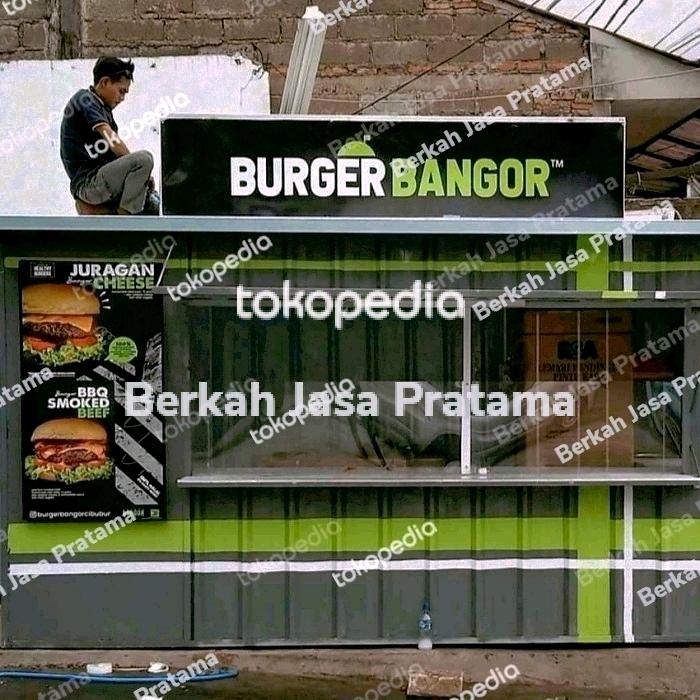 Booth container custom kota Bekasi mewah murah