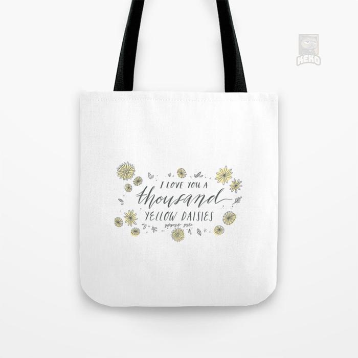 Gilmore Girls  A Thousand Yellow Daisies Tote Bag Kanvas