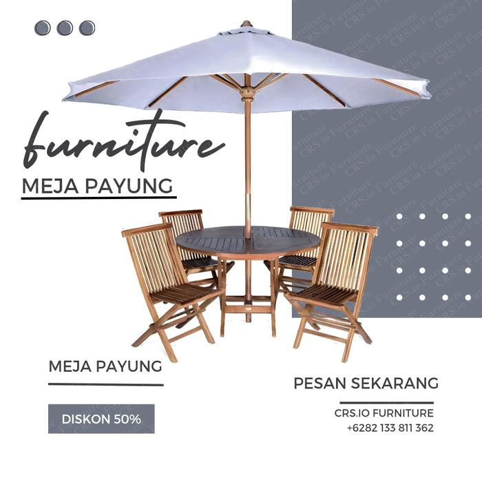 KAIN MEJA PAYUNG TAMAN DAN CAFE OUTDOR
